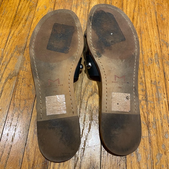 Marc Fisher Studded Black Sandals - Picture 4 of 4